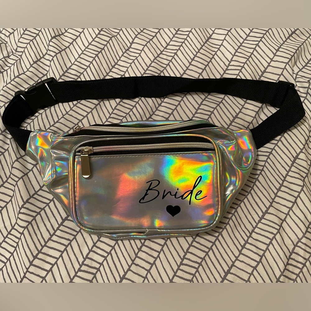Iridescent BRIDE Fanny Pack (90’s style)